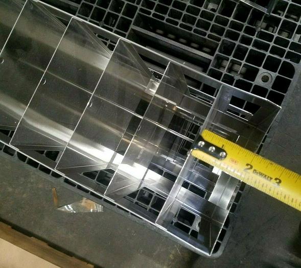 Used 27" X 2" Cell Bank Stainless Steel Stack Trays Racks Pharmaceutical