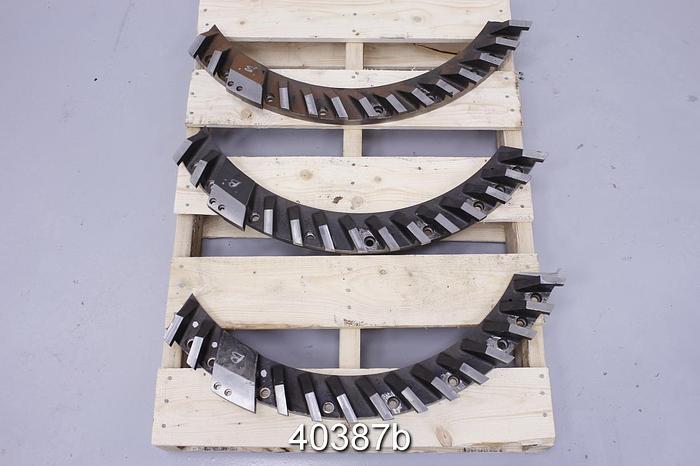 Used Fiberprep Scavenger Size III Rotor Vane Segments #40387