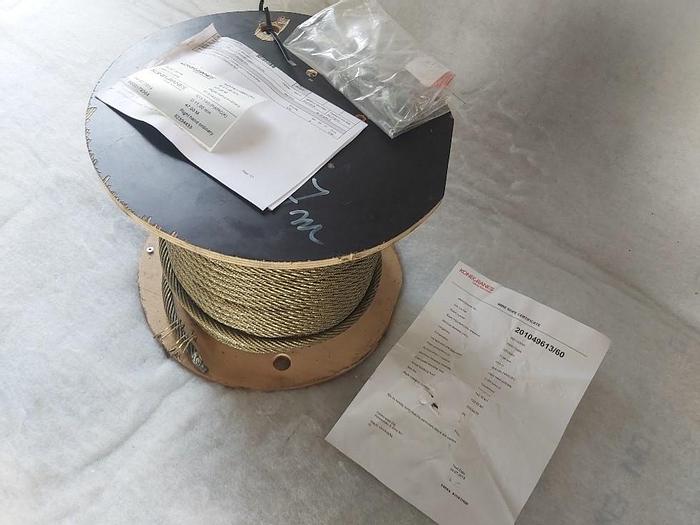 47m Kranseil, D11mm, Galvanisiert, 8XK19S-PWRC(K) 132 KN, Zertifikat, Konecranes neu -50%