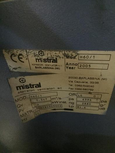 Usato ASPIRATORE MISTRAL