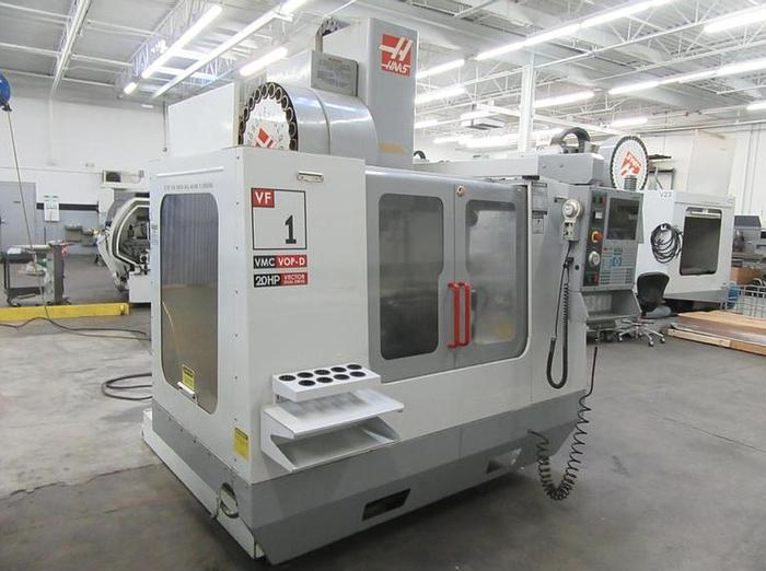 Used 2002 HAAS VF-1 CNC 5-Axis Vertical Machining Center w Haas TRT-160 2- Axis Programmable Rotary Table ***ONLY 391 Spindle Hours!***