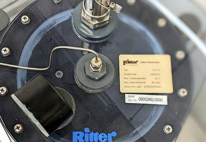 Used QCAL GDX600 MFC + Ritter TG 05 gas meter with memory for gases GSB-S/10