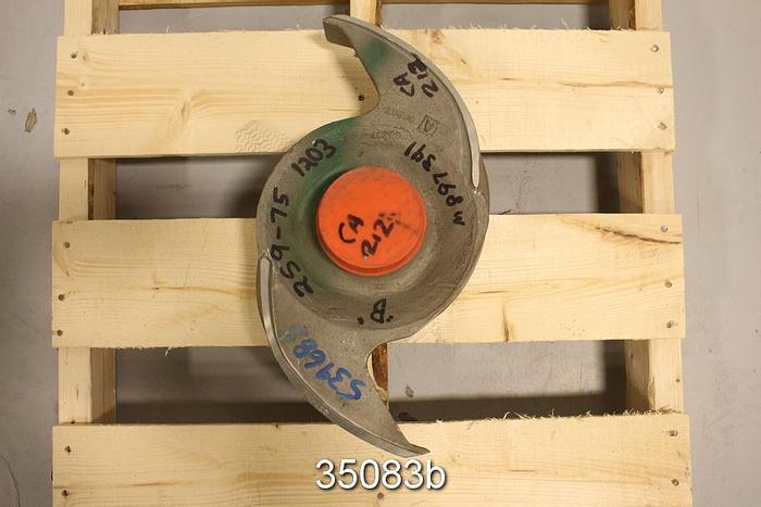 Used Goulds 3175 Pump Impeller, 6x8x18, 2 Vane, 17.5" Diameter #35083