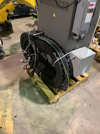 Used FANUC M710iC/70T GANTRY ROBOTIC SYSTEM, R30iA, 8' TALL RAIL X 11'6" OF TRAVEL
