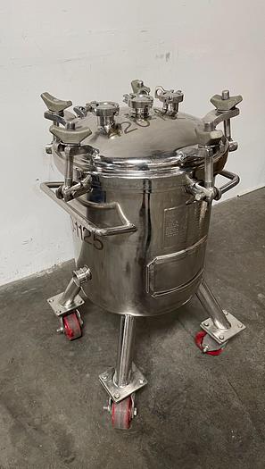 Used Precision 13 Gallon 316L Stainless Steel Jacketed Reactor 50 PSI