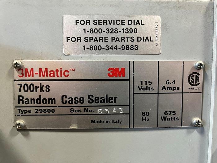 Used 3M-Matic 700RKS Case Sealing System