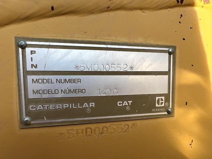 Used 1989 Caterpillar 140G Motor Grader
