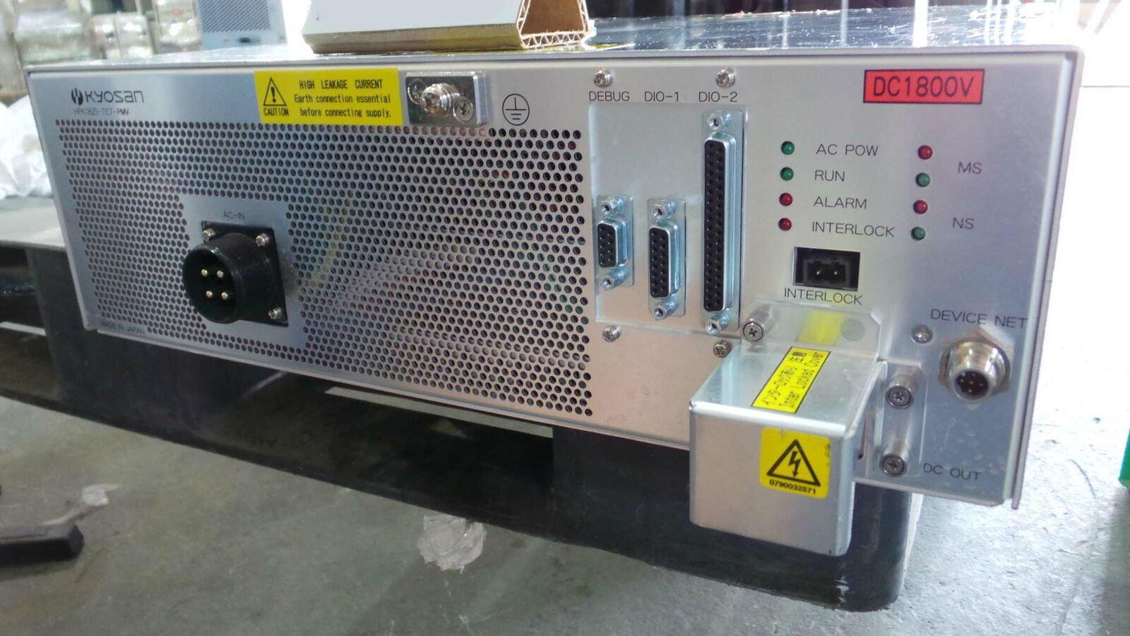 Used Kyosan Electric 2L39-000104-V1 Generator, 2L39-000104-V1 / HPK06Zi-TE7-PMV / 18--V / 4A / 50~60