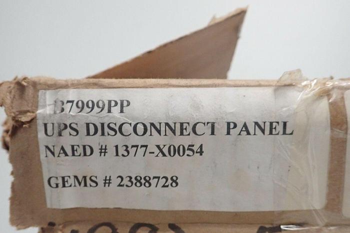 Used GE 1377-X0054 UPS Disconnect Panel