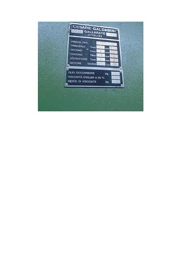 D'occasion GALDABINI PRESS #ITA3915