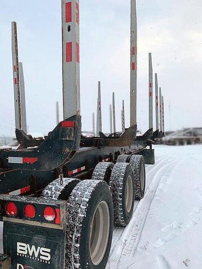 Used 2020 BWS Tridem Hay Rack Logging Trailer