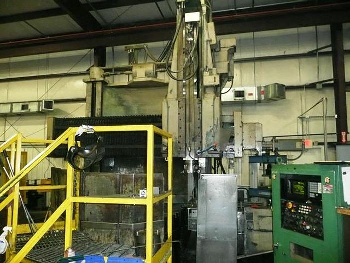 60" Giddings & Lewis Vertical Boring Mill, 72" Swing, 60" Under Rail, Fanuc 11T, ID17295