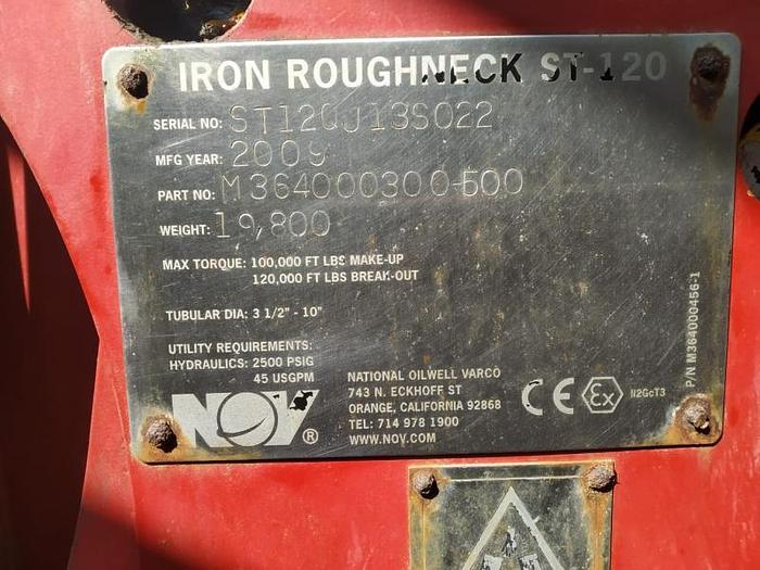 Used National OilWell ST120 Iron Roughneck