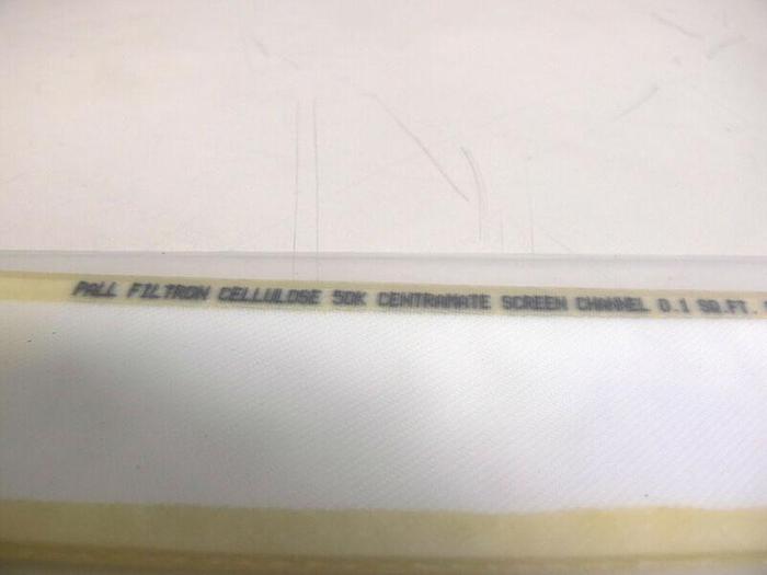 Used Pall Filtron Cellulose 50K Centramate Screen Channel .1 sq. ft. Cat# CS050C10P1