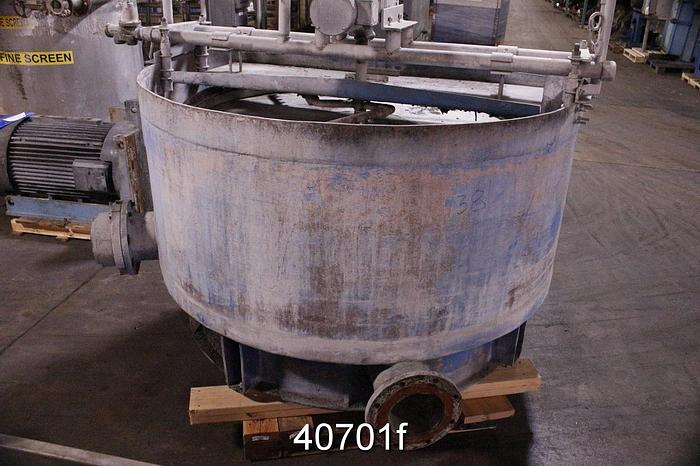 Used Albany International Gravity Filter, 6' Diameter, Fiberglass #40701