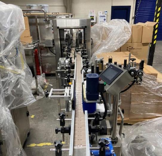 Used Filling Line, Bottles, Filler, ROPP Capper, Labeler #A743527