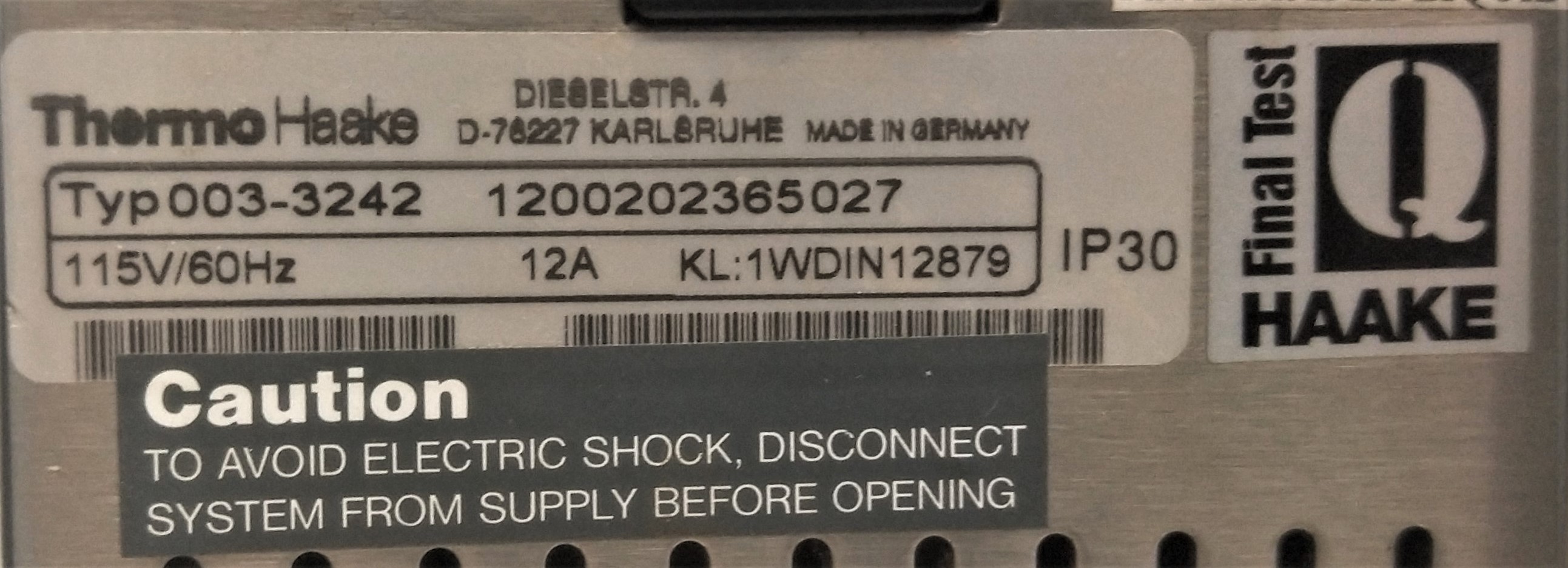 Used Julabo SW1 Shaking Water Bath with Thermo Haake DC10 Controller