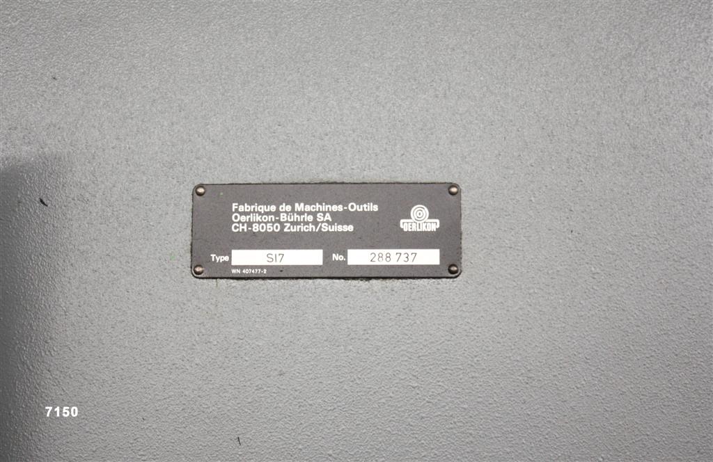 Usado OERLIKON S 17 Talladoras de grupos conicos #7150