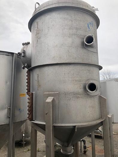 Used OHI 400 Gallon Vertical Stainless Steel Tank