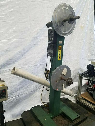 Used PA Industries Coilmate Double Motorized Stock Material Coil Payoff Reel Feed