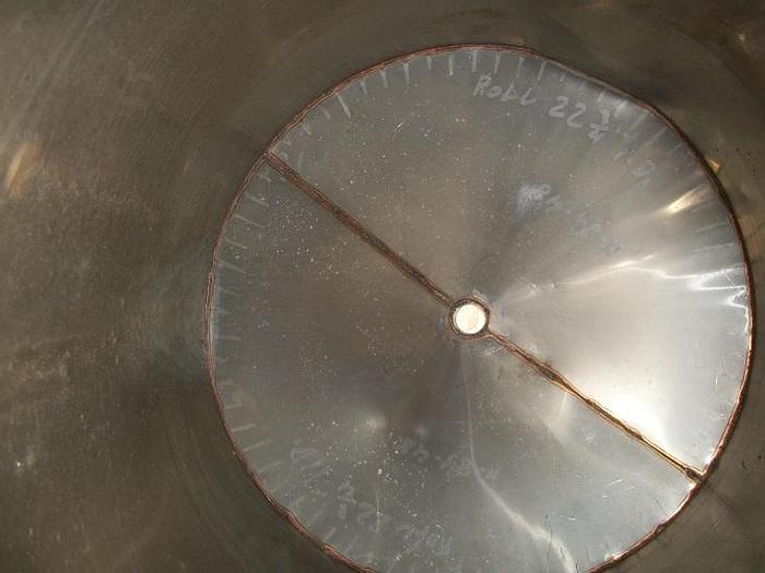 Used Used approximately 50 gallon vertical 316L stainless steel tank