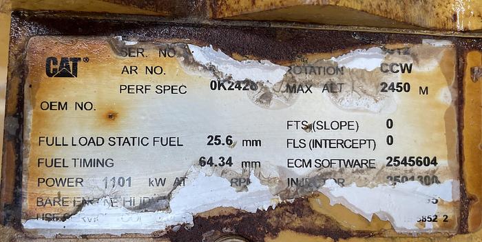 Used Caterpillar 3512B x 3 sets Low hours 