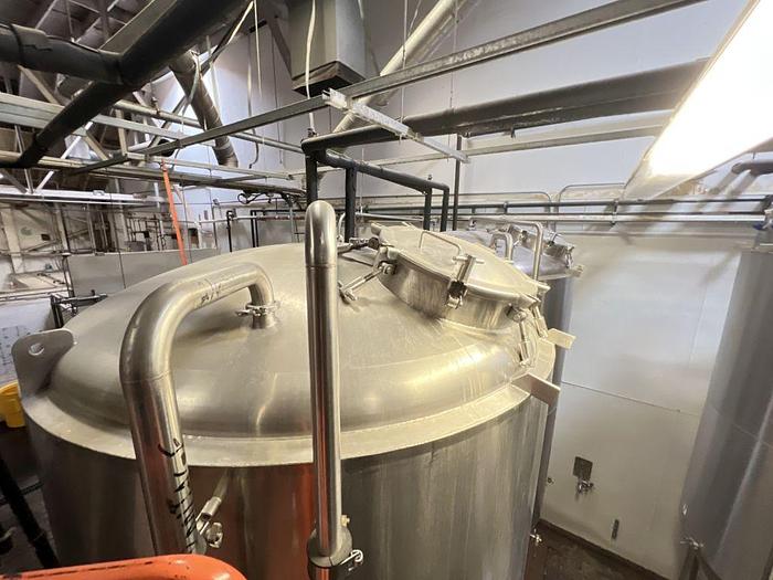 Used Tank, 1,550 Gallon, S/st, Jkt, 50 BBL Fermenting Tank, JVNW #C744688