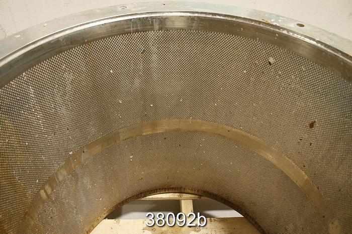 Used Black Clawson 24P Pressure Screen Basket, Holes 0.79" #38092