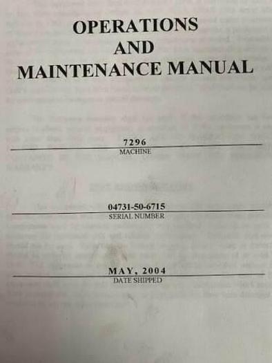 Excellent 2004 Goff HT7296