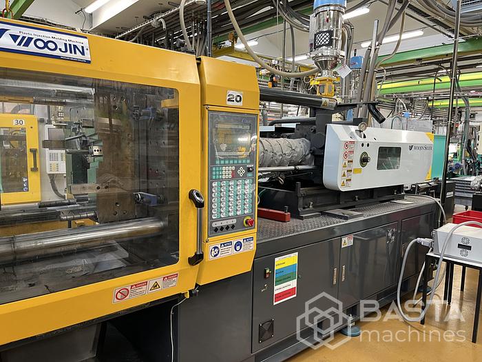 Good condition WOOJIN SELEX NE280 Injection Molding Machine (2006 ) for Sale at BASTA MACHINES s...