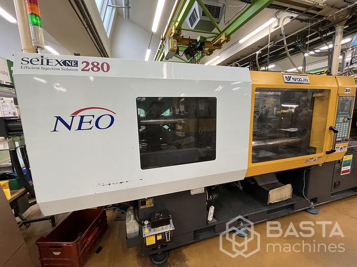 Good condition WOOJIN SELEX NE280 Injection Molding Machine (2006 ) for Sale at BASTA MACHINES s...