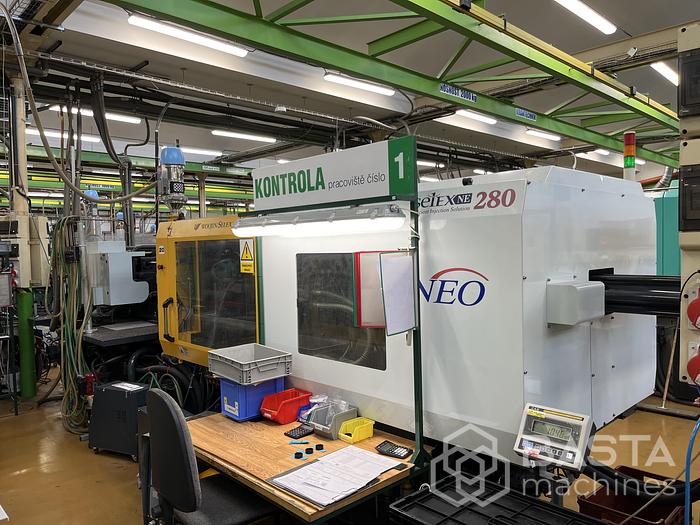 Good condition WOOJIN SELEX NE280 Injection Molding Machine (2006 ) for Sale at BASTA MACHINES s...