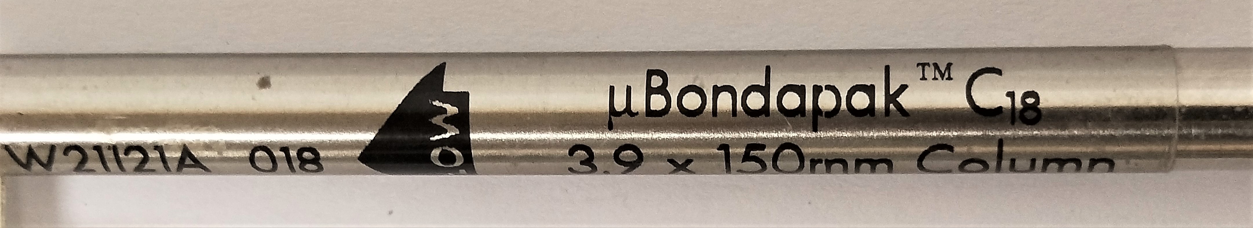 Used Waters WAT086684 µBondapak C18 HPLC Column - 15 cm × 3.9 mm x 10µm