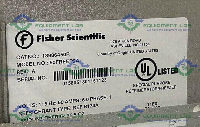 Used Fisher Scientific 50FREEFSA Isotemp +4C Flammable Material Storage Refrigerator 50 Cu. Ft.