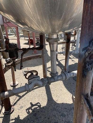 Used Hamilton 300 Gallon Stainless-Steel Jacketed Double Motion Mix Kettle.