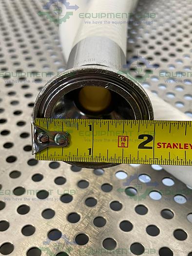 Used Sani-Tech  STHT-R-HD-0750 144" Silicone Hose w/ 1 1/2" Sanitary Fitting