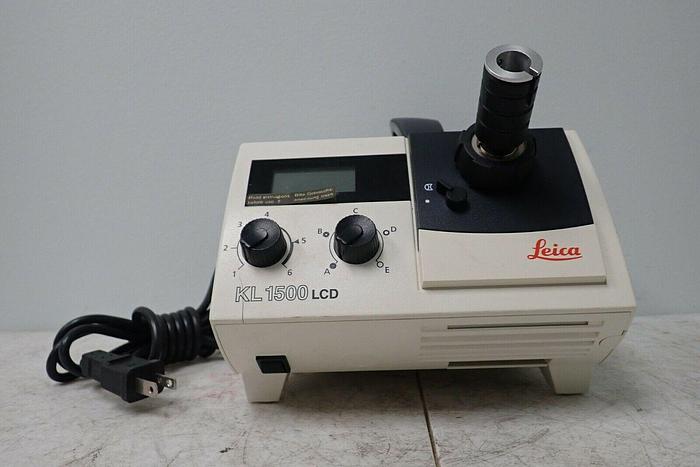 Used Leica Schott KL 1500 LCD Fiber Optics Microscope Illuminator
