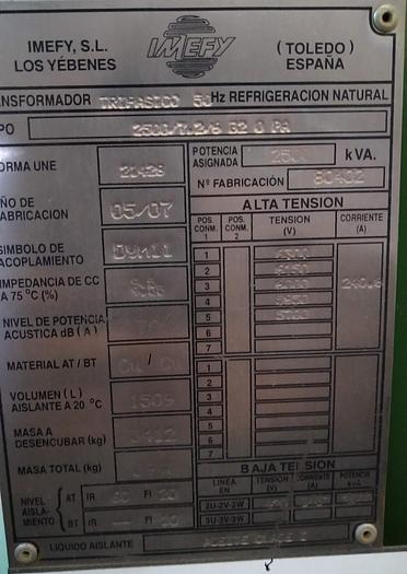 Usado Transformador de eletricidade IMEFY 5 TAB-DG