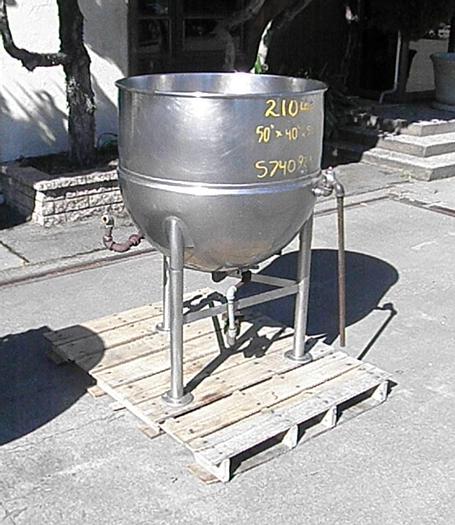 Used Kettle, 80 Gallon, S/st, Jkt, Groen, Mdl F80, #S740923