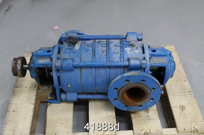Used Goulds 3355 2.5x4x8 Multistage Process Pump #41888
