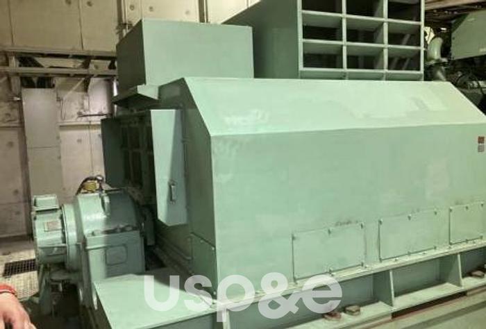 Used 5.5 MW 2000 Used Mitsubishi 18KU30GA Natural Gas Generator Set