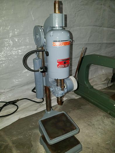 Used Electro Mechano Drill Press Model 101W Adjustable Spindle Speed to 10