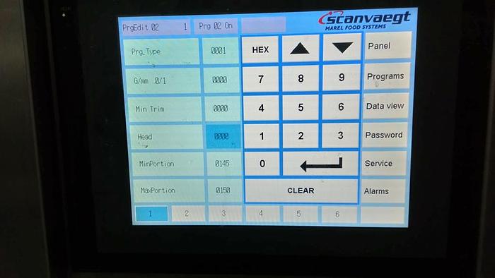 Used Portion cutter Marel/Scanvaegt B35