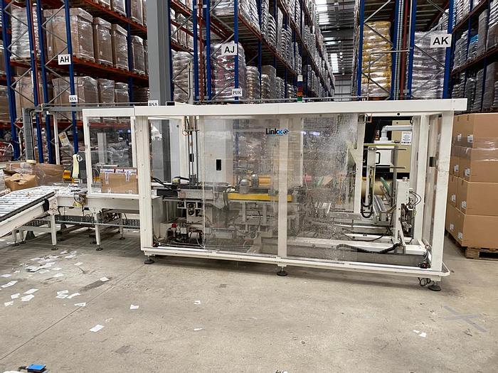 Used 2016 LINKX Complete carton / box forming, packing, sealing / gluing system
