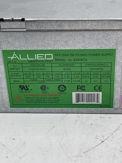 Used Allied ATX 350W Switching Power Supply