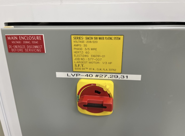 Used Technic / SFT Semcon 1500 Wafer Plating Wet Bench