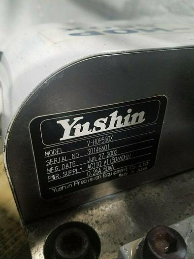Used Yushin V-HOP 550X High Speed Robot Sprue Picker Pick & Place Gate Remover