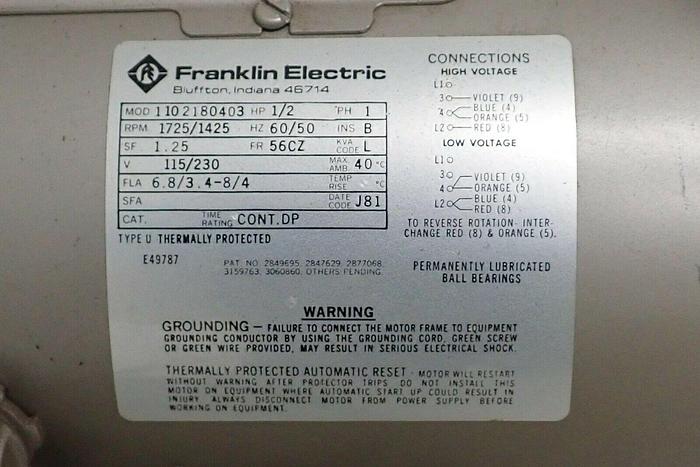 Used Edwards E2M8 Two Stage Rotary Vane High Vacuum Pump