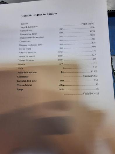 Used 2000 LVD PPEB – 135/42