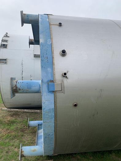 Used Tank, 7,500 Gallon, S/st, 10'2" x 14', On Stand, #S744296